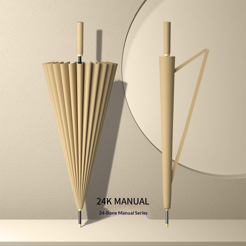 Large Automatic Long-Handled Umbrella for Sunny and Rainy Weather
