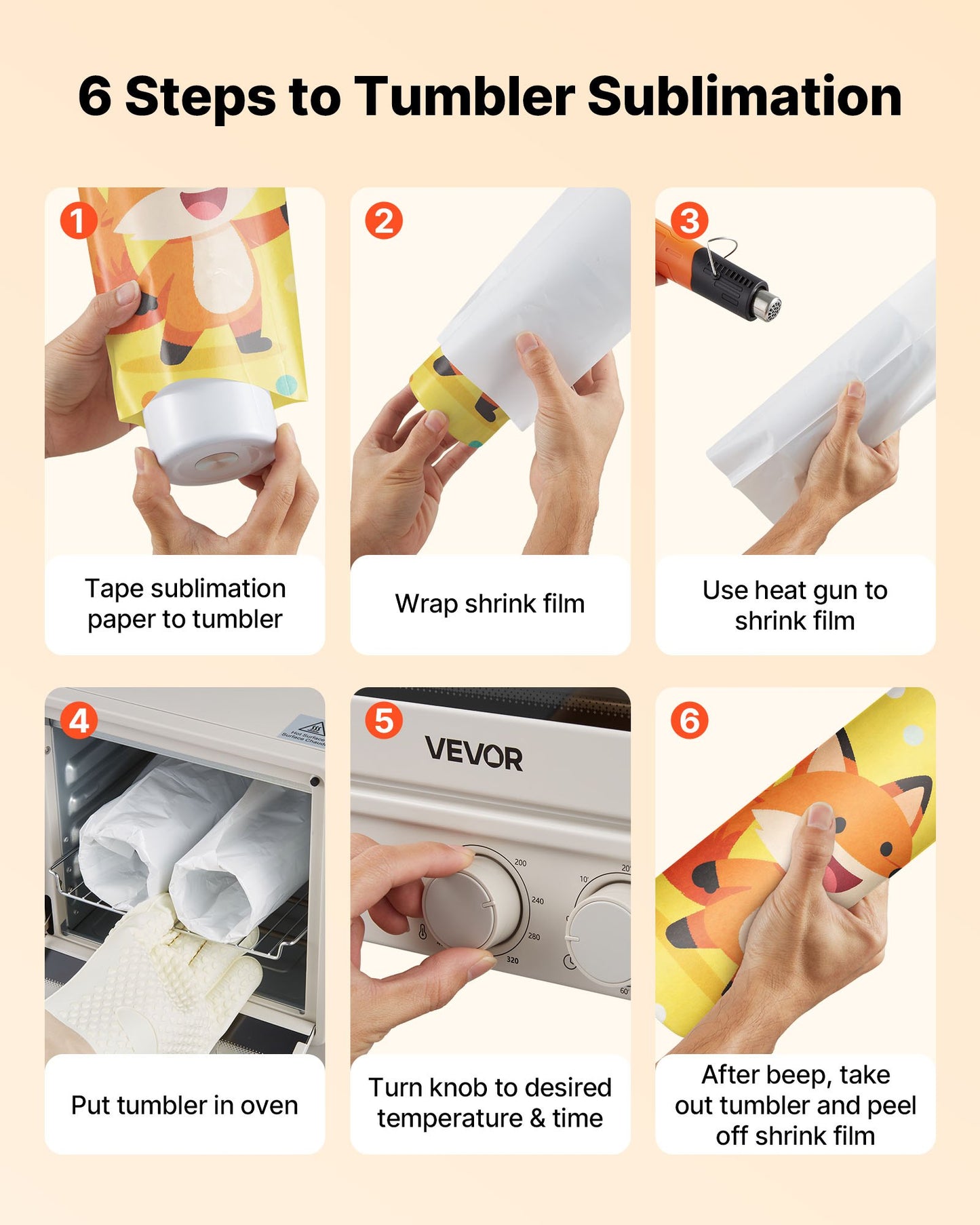 Sublimation Oven Machine 13 Qt for Tumblers Mugs & Bowls with Heat Gun & Accessories