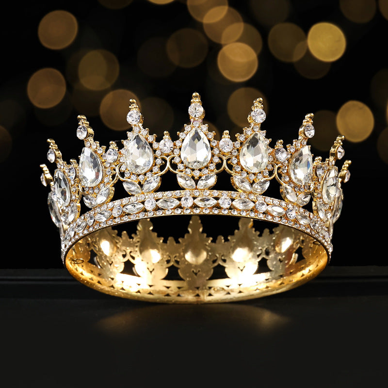 Crystal Crown Headband - Red & Multicolor