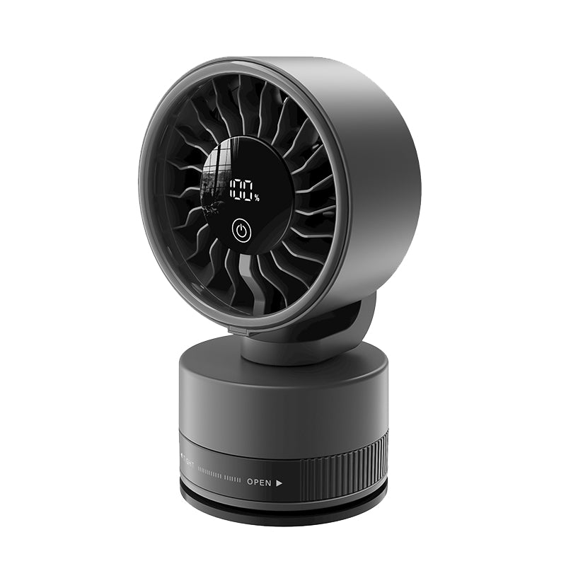 Rechargeable 4000mAh Portable Fan with Adjustable Speed & LED Display