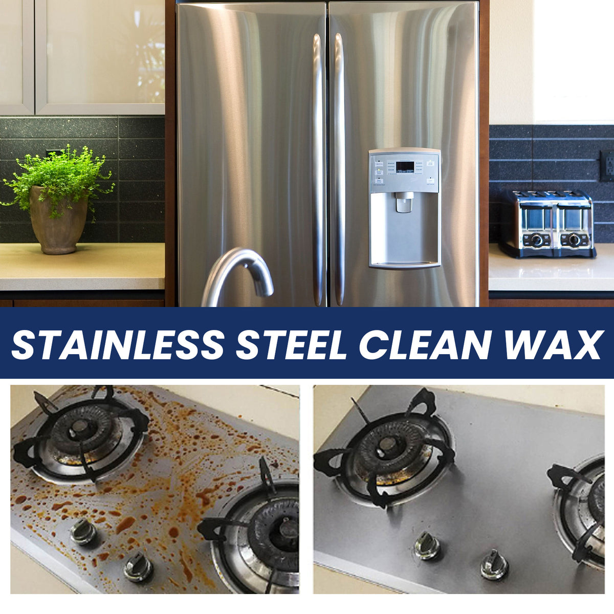 Stainless Steel Cleaner Cream for Heavy Oil Rust & Scale Removal - Multiple Quantities