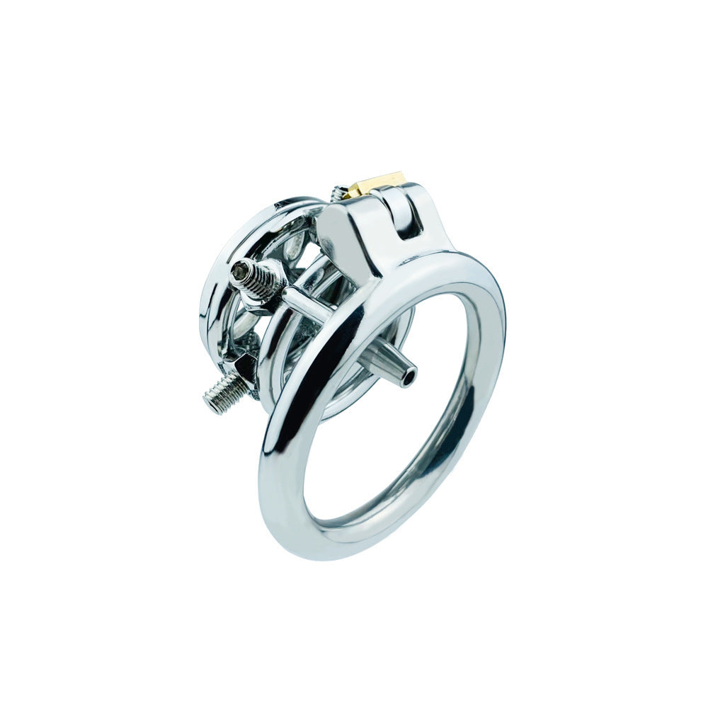 Stainless Steel Chastity Lock with Anti-Escape Features - Multiple Sizes