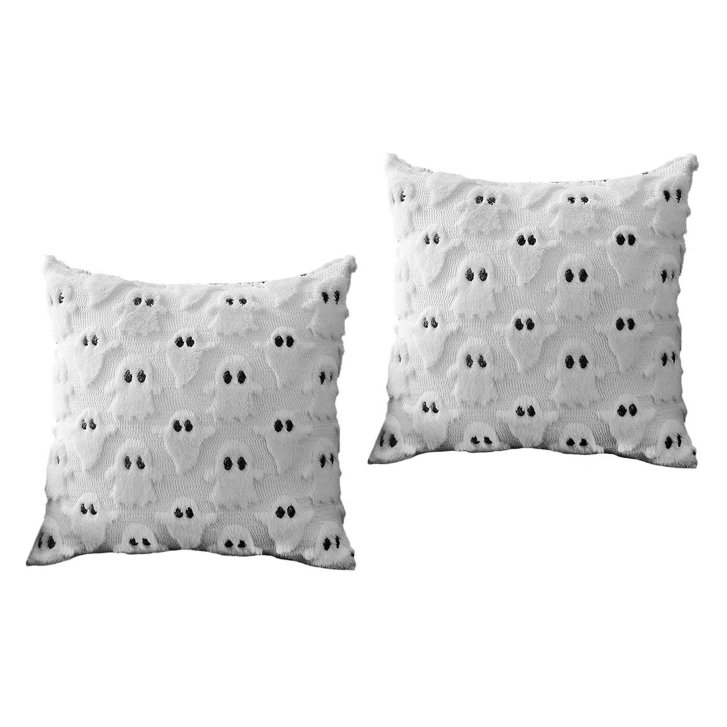 Ghost Pillow Covers - Soft Plush Decorative Throw Pillows (2PCS)