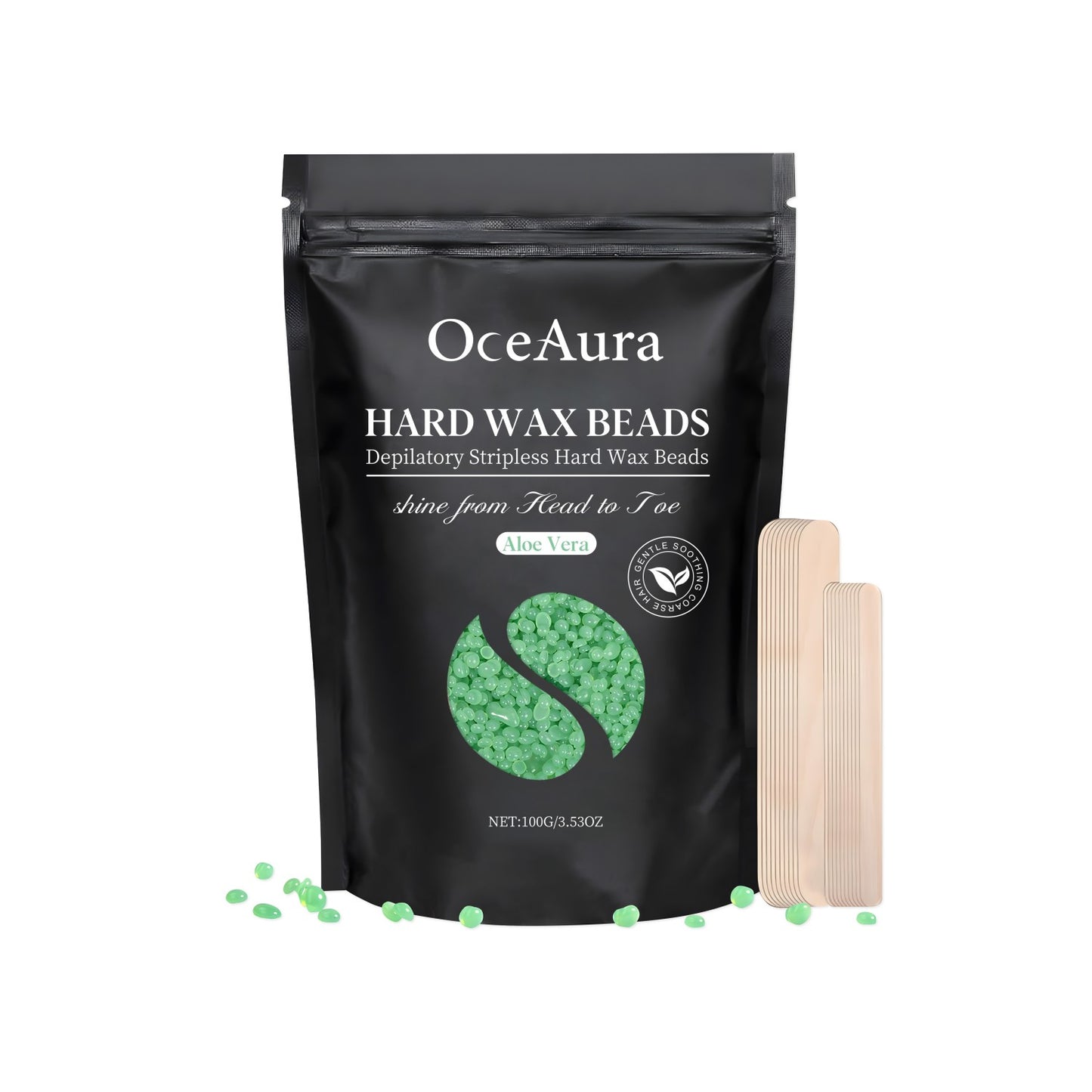 Rose Scented Hair Removal Wax Beans for Soft Skin - 100g