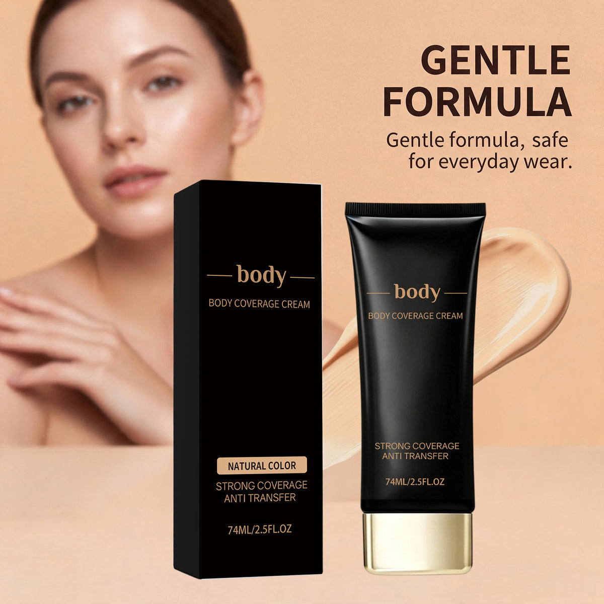 Body Concealer - Natural, Deep Flesh & Ivory Shades, 74ml
