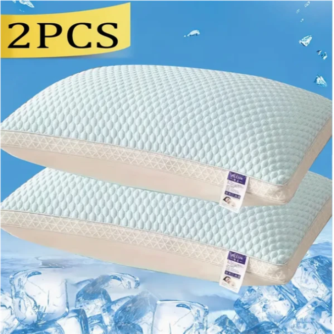 Cooling Breathable Tofu Pillows - 2 Pack, Grey