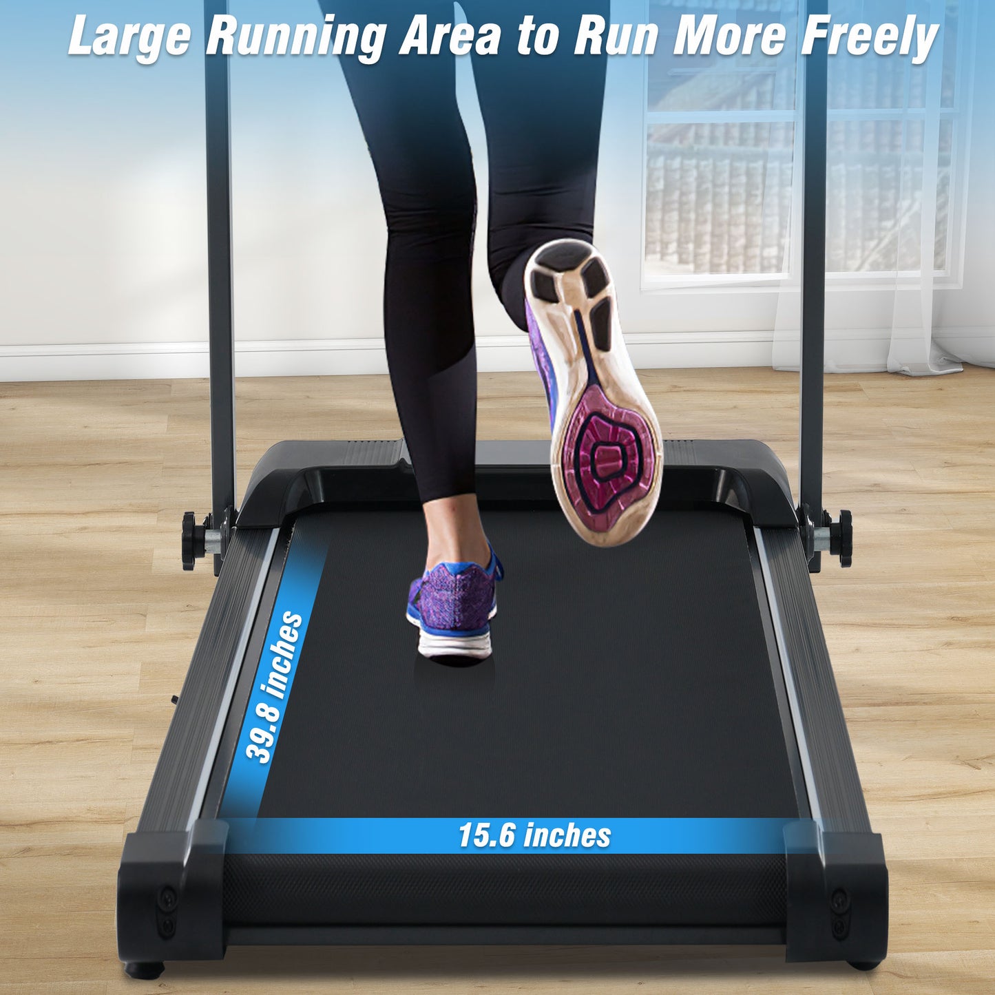 Folding Treadmill for Home Office - 2.5HP Incline Walking Pad
