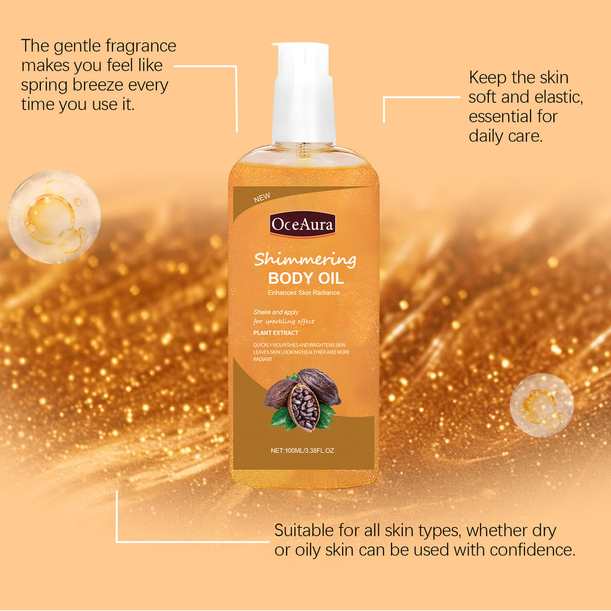 Moisturizing Body Oil 100ml - Jojoba & Vitamin E