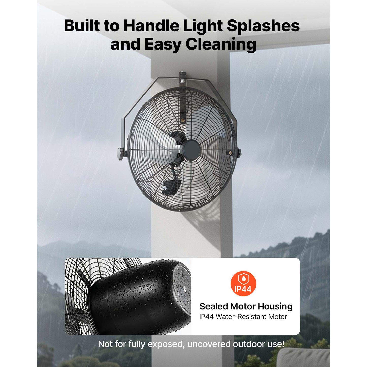Wall Mount Fan, 18-Inch Industrial-Grade Wall Fan with 3-Speed Settings