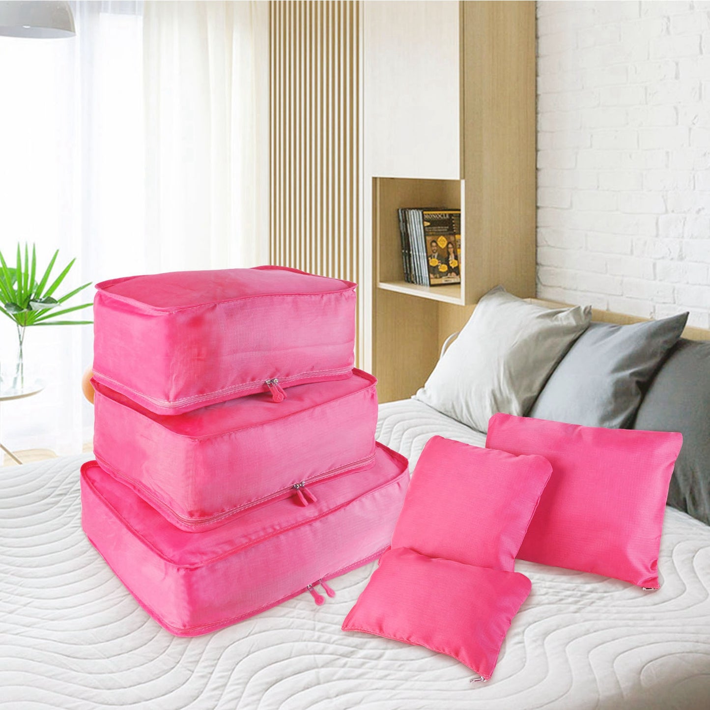 9Pcs Per Set Clothes Storage Bags Water-Resistant Travel Luggage