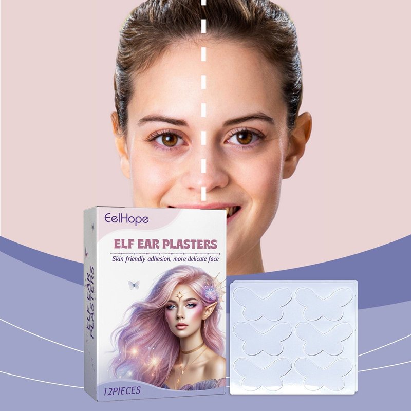 Butterfly Elf Ear Cosmetic Stickers, 12 Pieces