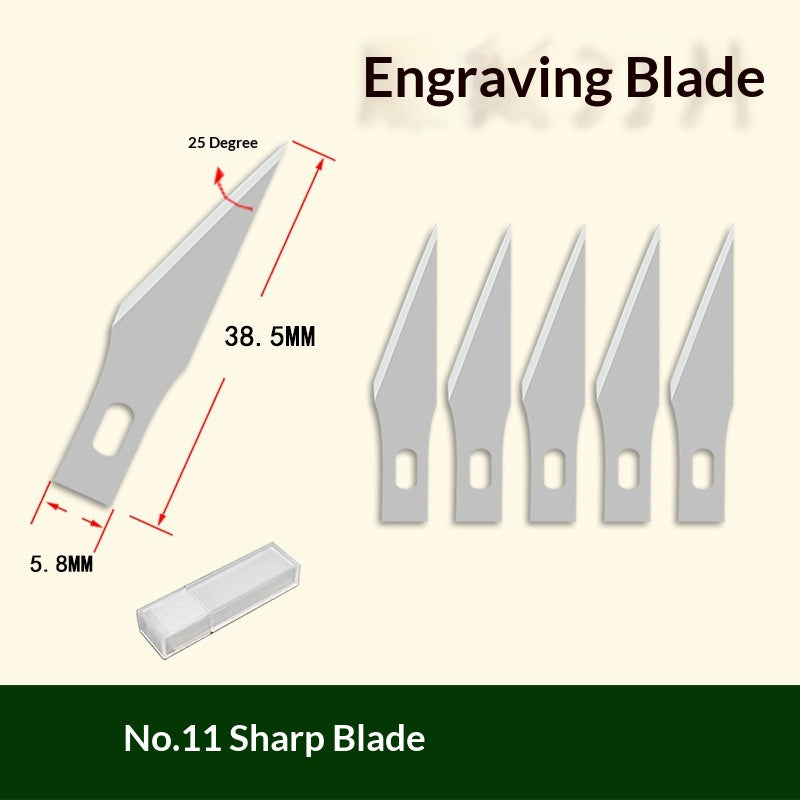 13-Piece Aluminum Alloy Carving Knife Set with Steel & Handle Options
