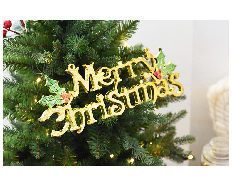 Christmas Three Dimensional English Decoration Sign for Holiday Home Decor