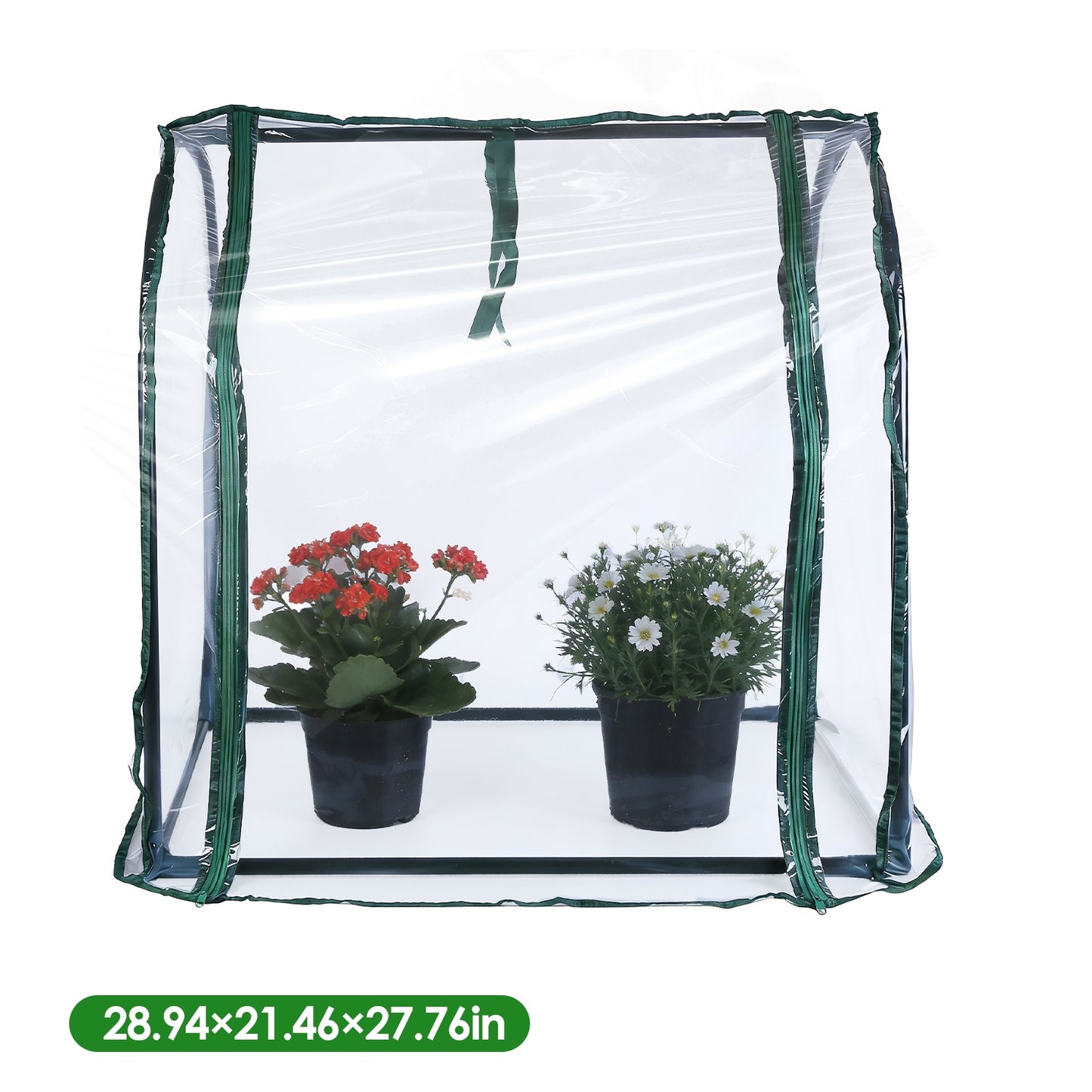 Portable Mini Greenhouse for Seed Starting Indoor Outdoor Garden Tent - Green