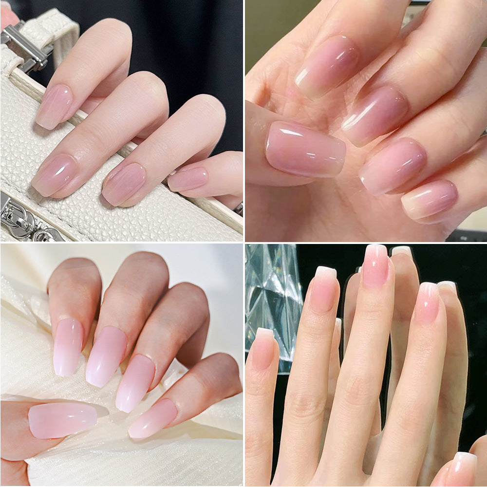 24 Pieces Gradient Nail Tips Set for Nail Art and Manicure