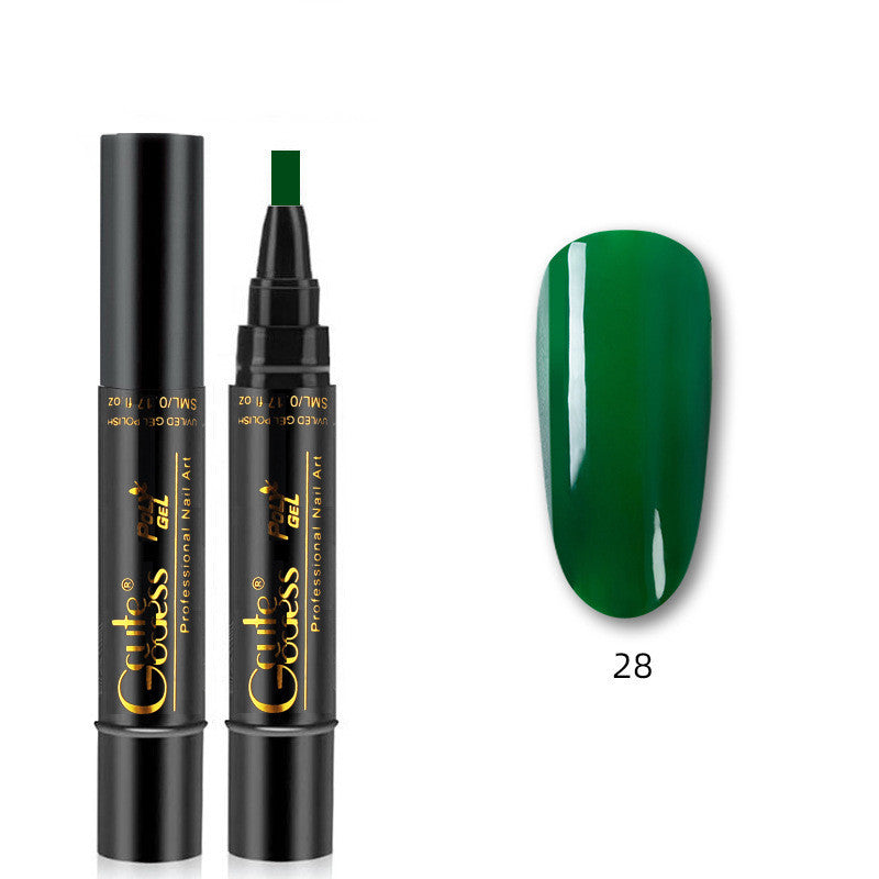 3-in-1 Magnetic Nail Art Pen - Quick-Dry Gel for French & Water Ripple Effects