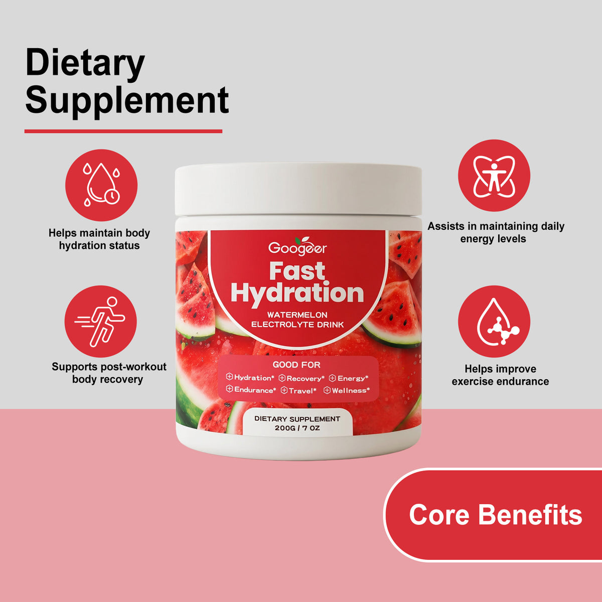 Watermelon Electrolyte Powder 200g
