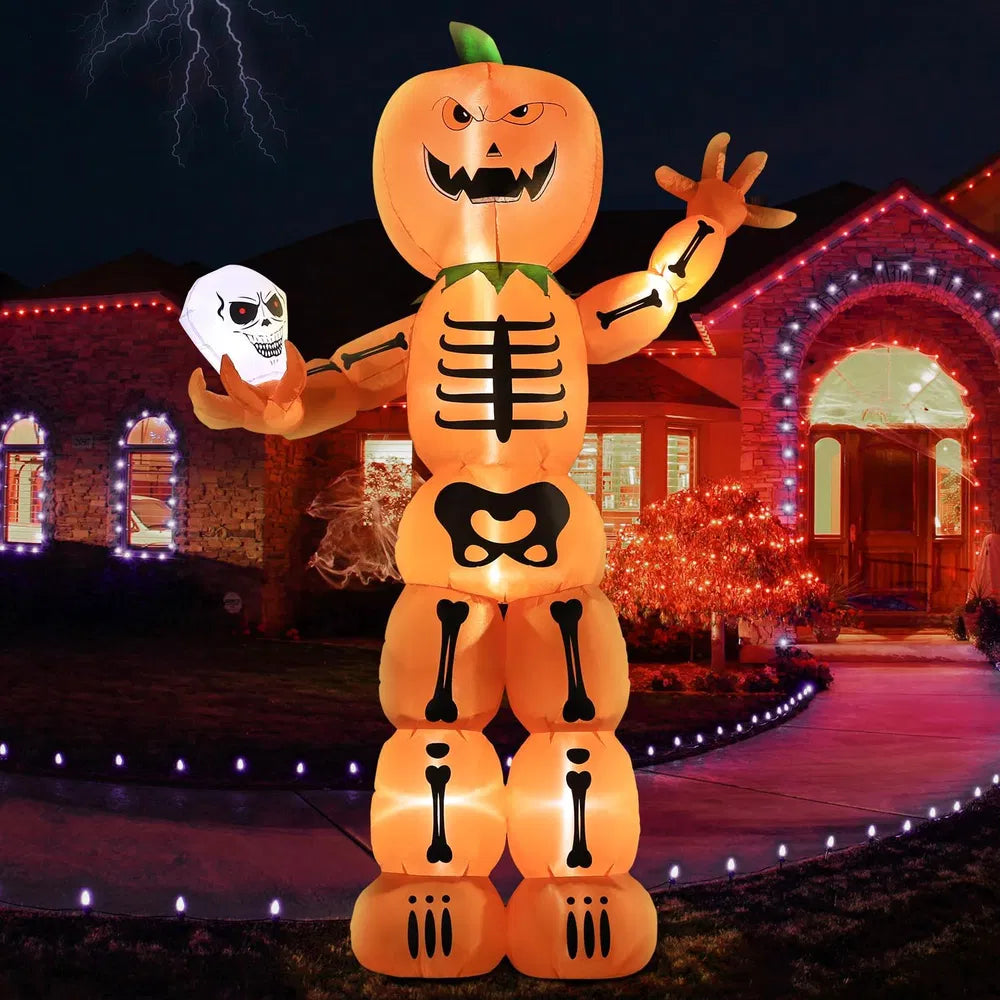 12FT Halloween Inflatable Ghost Decoration with LED Light