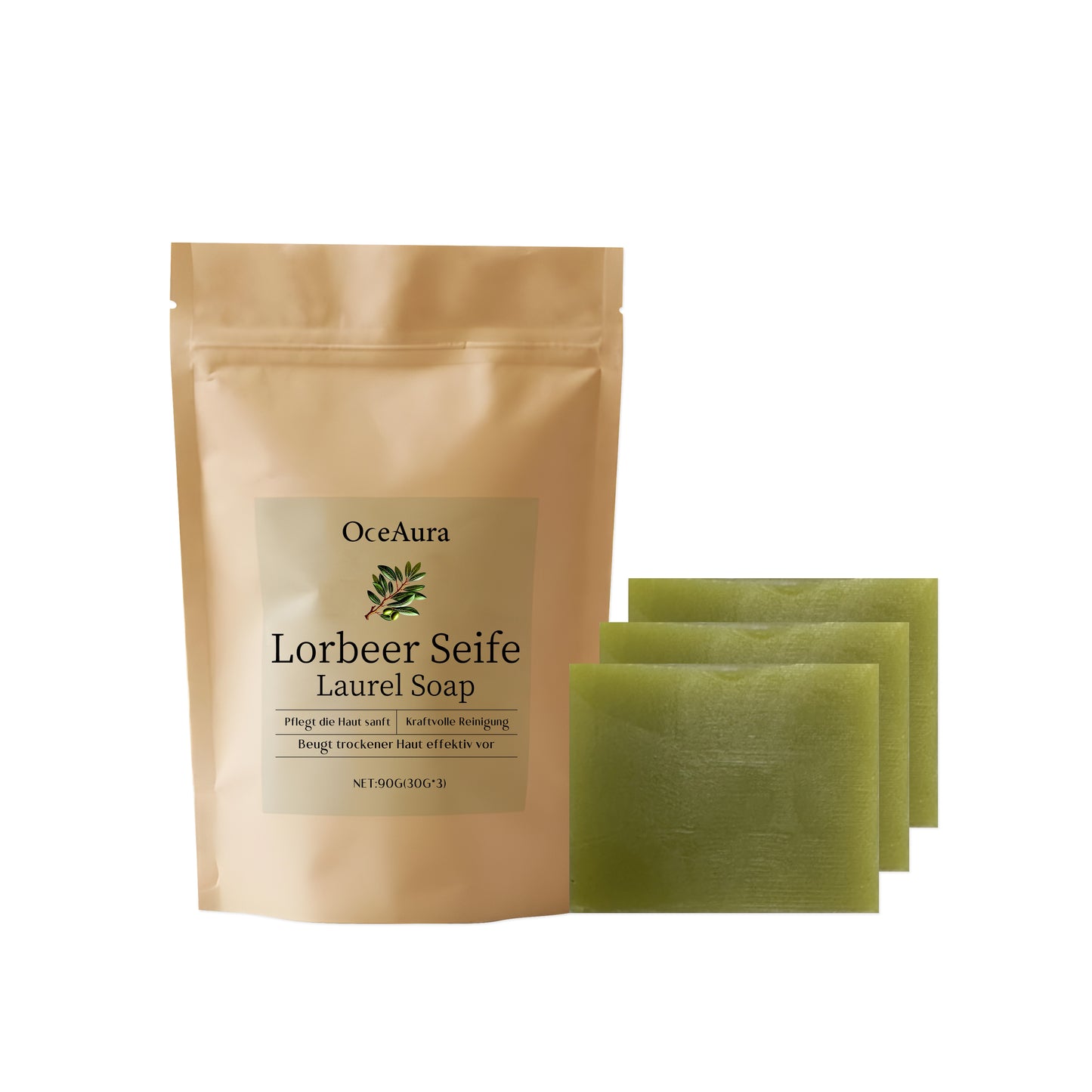 Lavender Laurel Body Soap 90g - Gentle Skin Care Bar