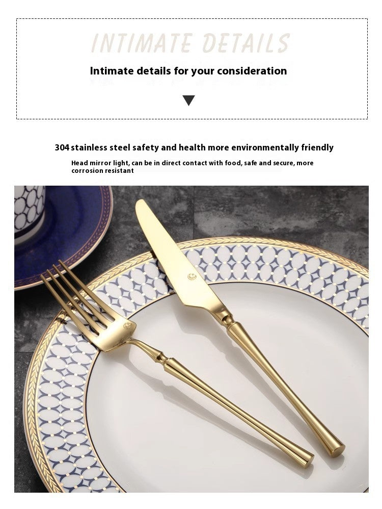Stainless Steel Tableware Set - Knife Fork Spoon Flatware Utensils