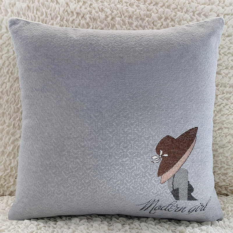 Square Bed Window Cushion Cover - 45x45cm Home Decor Pillows