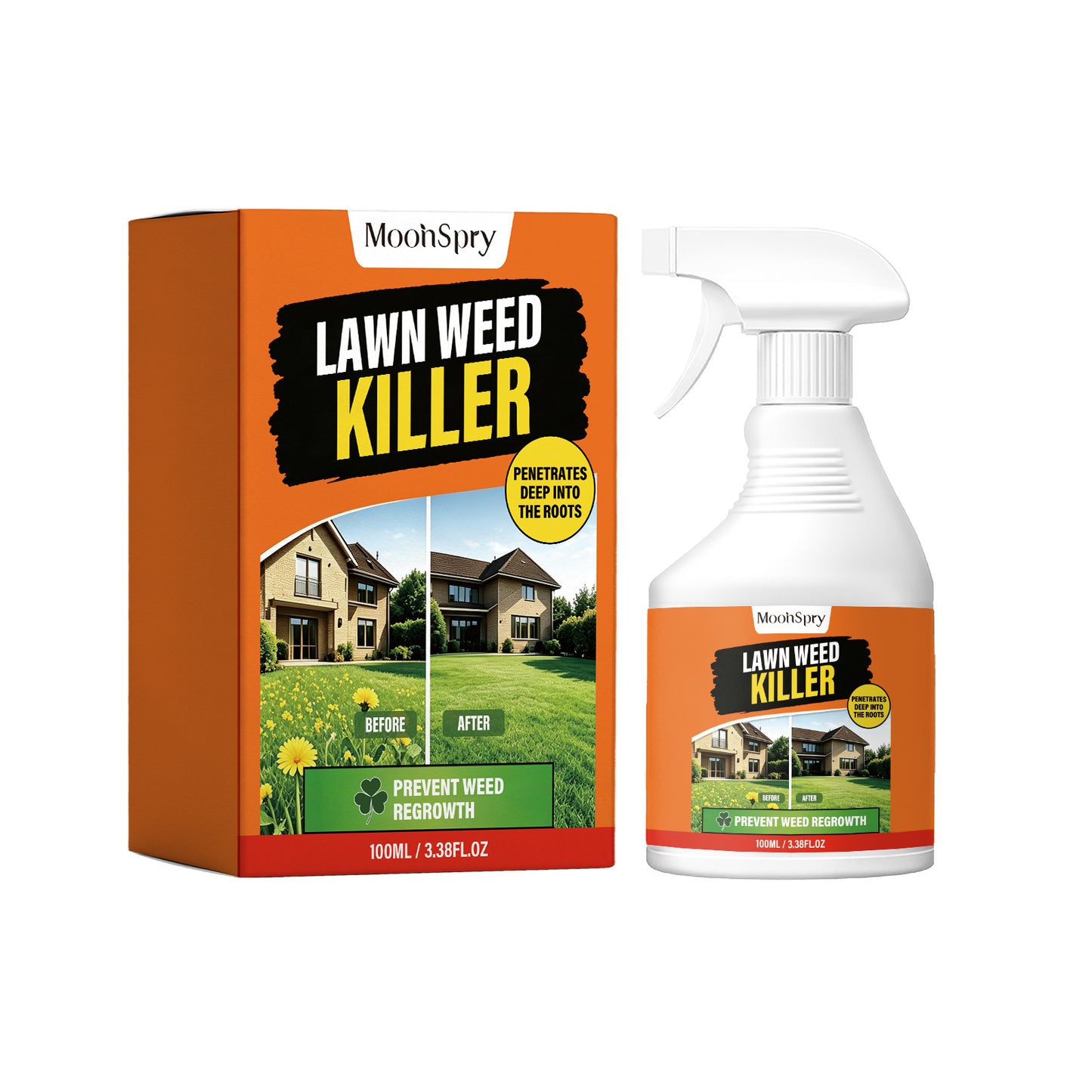 Herbicide Lawn Weed Killer Spray 100ml - Fast Acting Weed Control