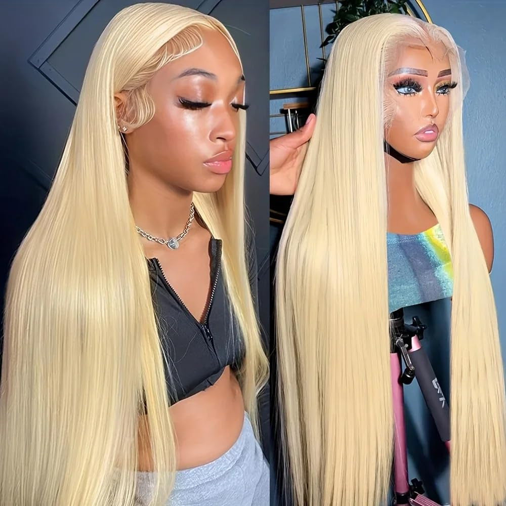Long Straight Lace Wig 13x4 Synthetic Hair for Women - Black & Color Variants