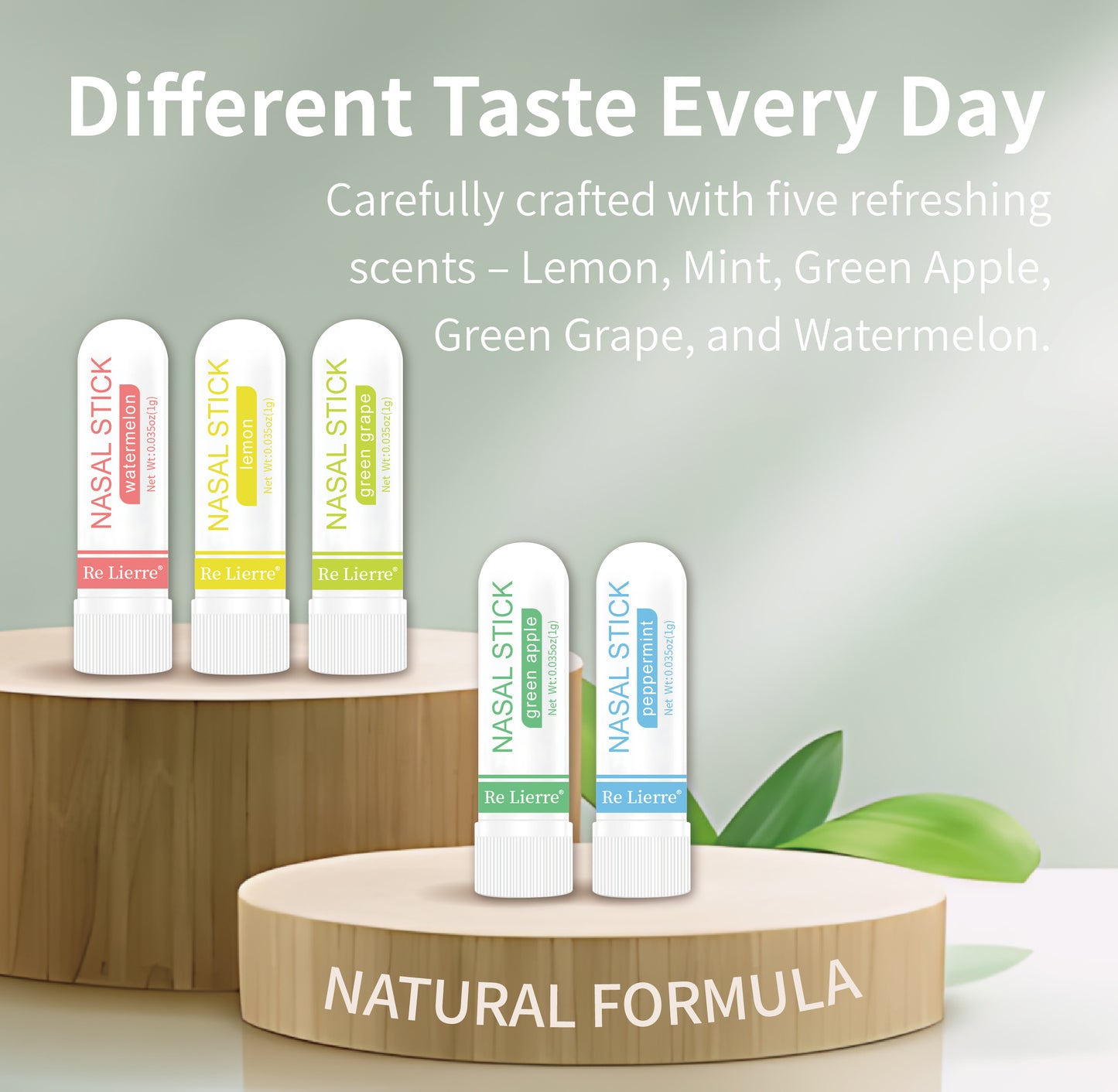 5-in-1 Nasal Energy Bar - Refreshing Aromatherapy Inhaler