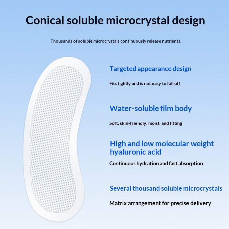Customizable Hyaluronic Acid Eye Mask Set - Microcrystal Skin Care for Dark Circles & Puffiness
