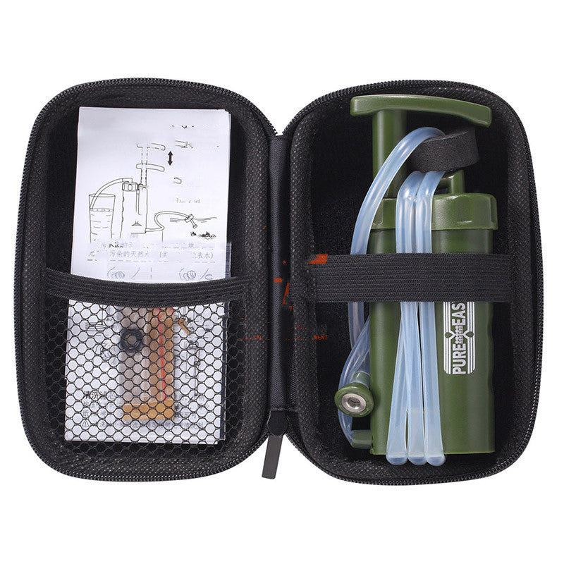 Portable Water Purifier Bottle 1000L Filter with 0.01um Mesh Green