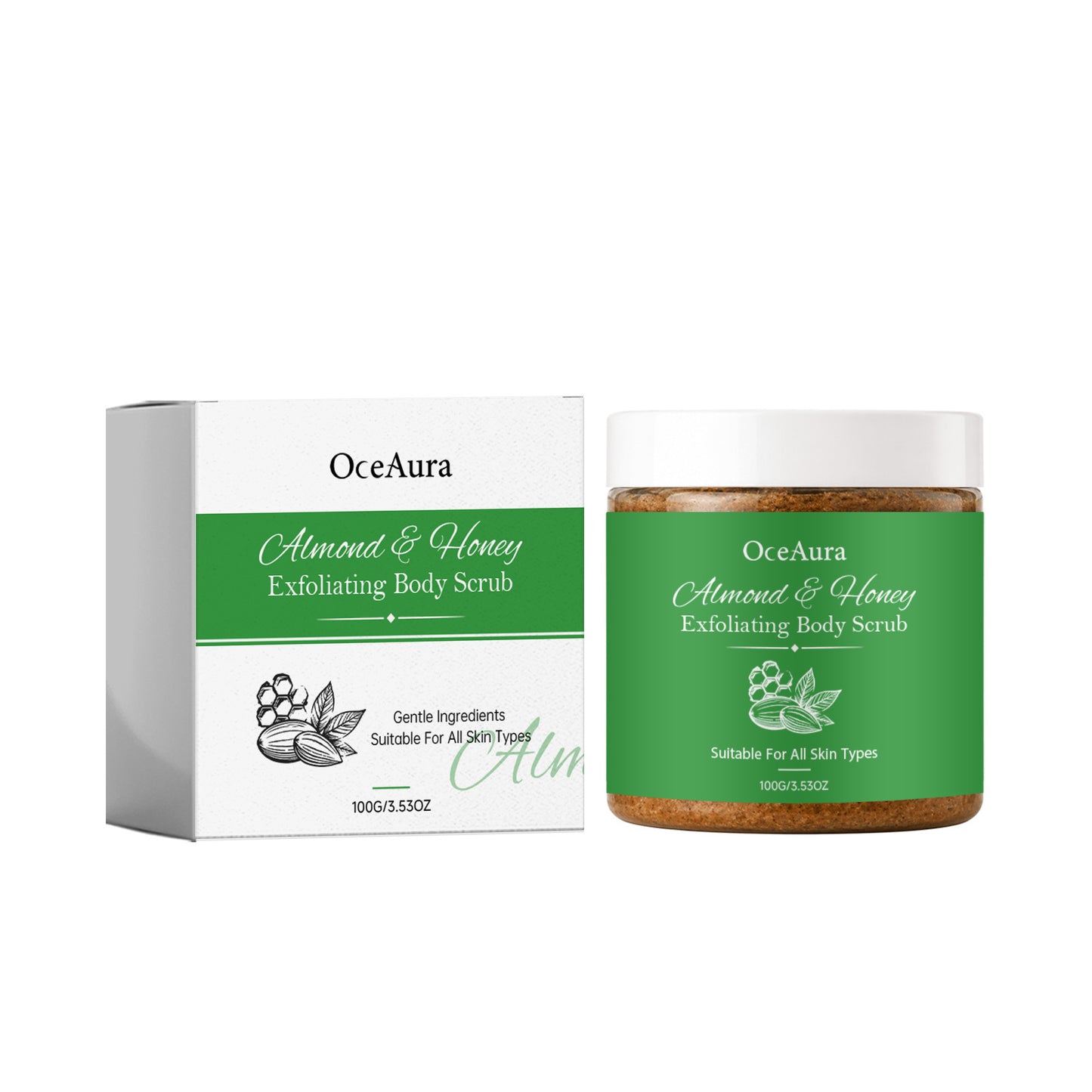 Honey Body Scrub - 100g Natural Exfoliating Skin Care for Face & Body