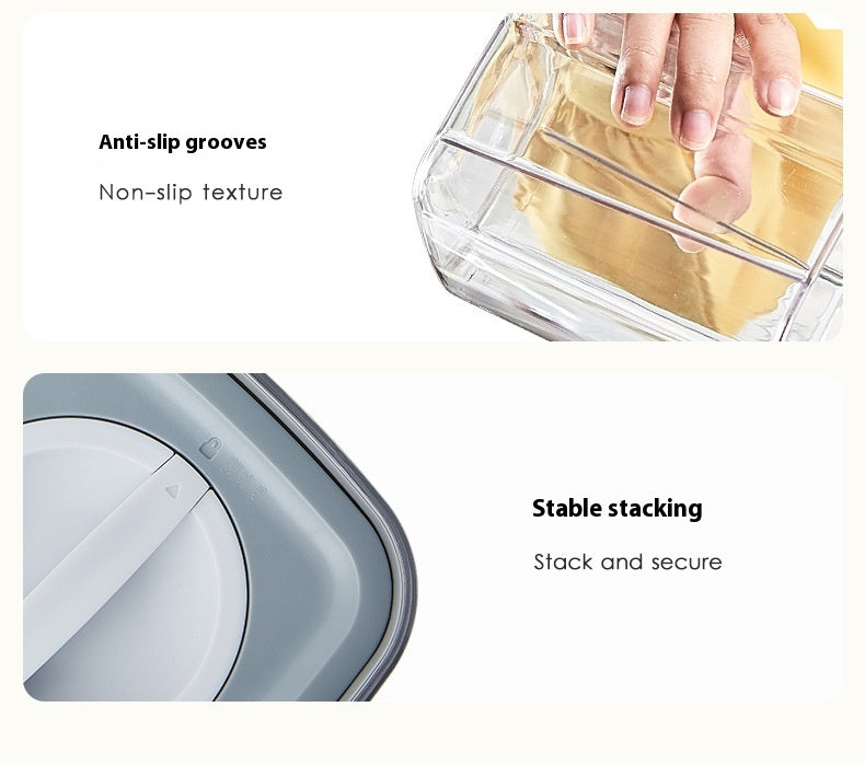 Kitchen Spiral Storage Jar Set - Vacuum Sealed Food Storage Containers