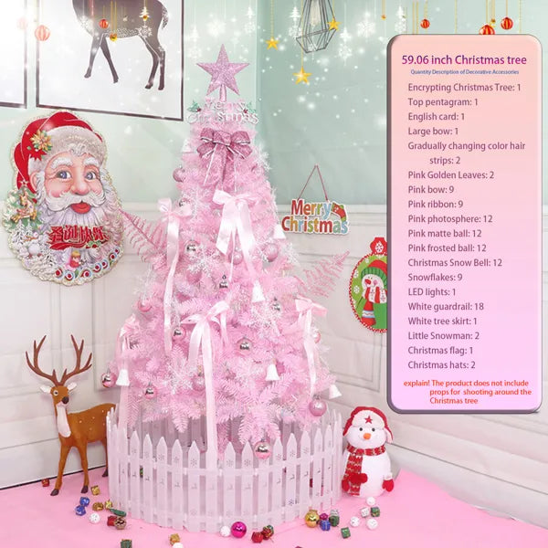 5FT Pink Christmas Tree - Festive Holiday Decor