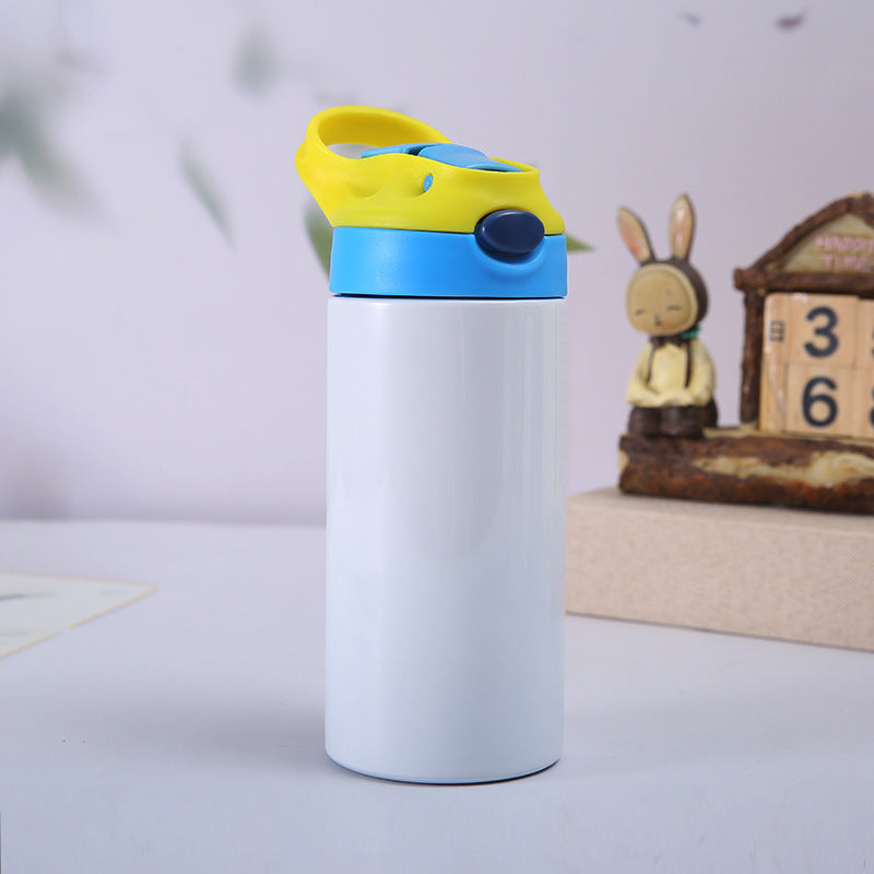 Children's Stainless Steel Insulated Sippy Cup with Cartoon Design, 400ml