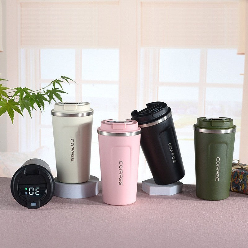 Insulated Stainless Steel Cup with Digital Temperature Display 510ml