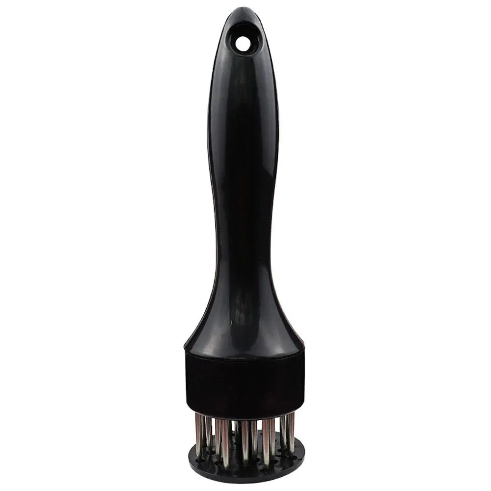 Stainless Steel Meat Tenderizer with Non-Slip Handle - 21 Needles