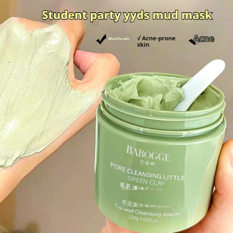 Deep Cleansing Clay Facial Mask 120g - Non-Pulling Mud Mask for All Skin Types