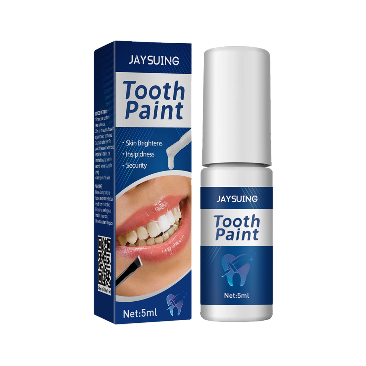 Teeth Bright White Paint Toothpaste 5ml  1box