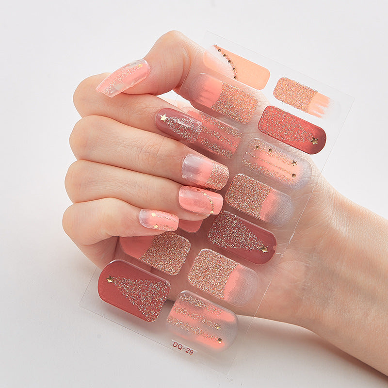 Laser Nail Polish Film Stickers Butterfly Pattern Nail Art Decals
