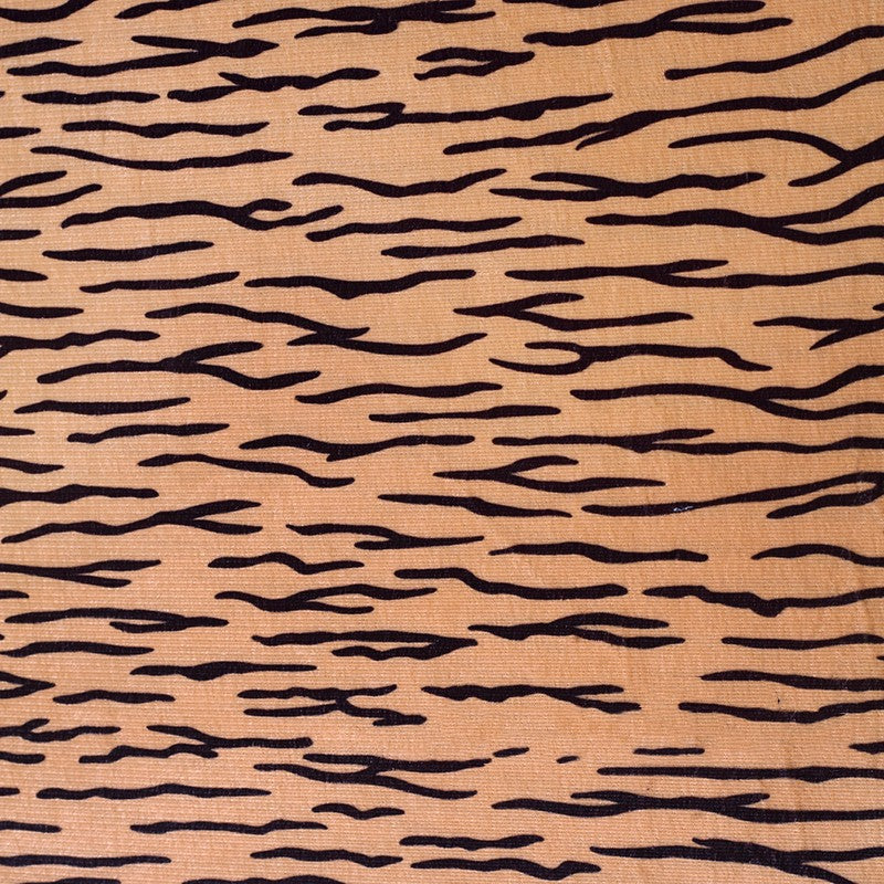 Short Plush Animal Print Fabric - Decorative Polyester Cloth for Sewing & Crafts