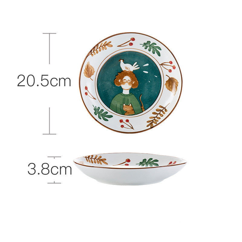 Ceramic Tableware Set Household Porcelain Dish and Bowl Collection