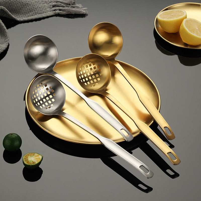 Stainless Steel Gold Plated Cutlery Set with Multiple Styles - Durable Dinnerware