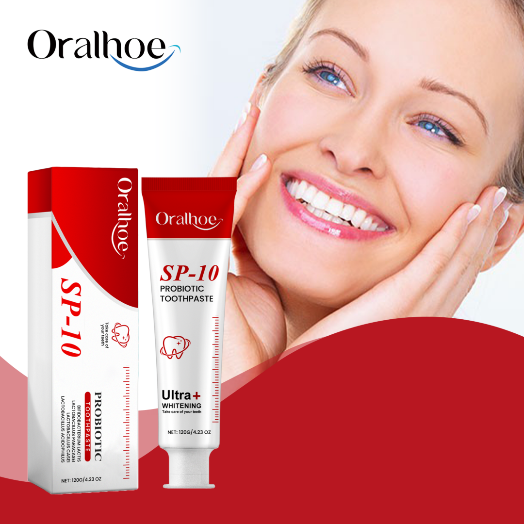 Probiotic Whitening Toothpaste 120g - Deep Stain Removal & Gentle Oral Care