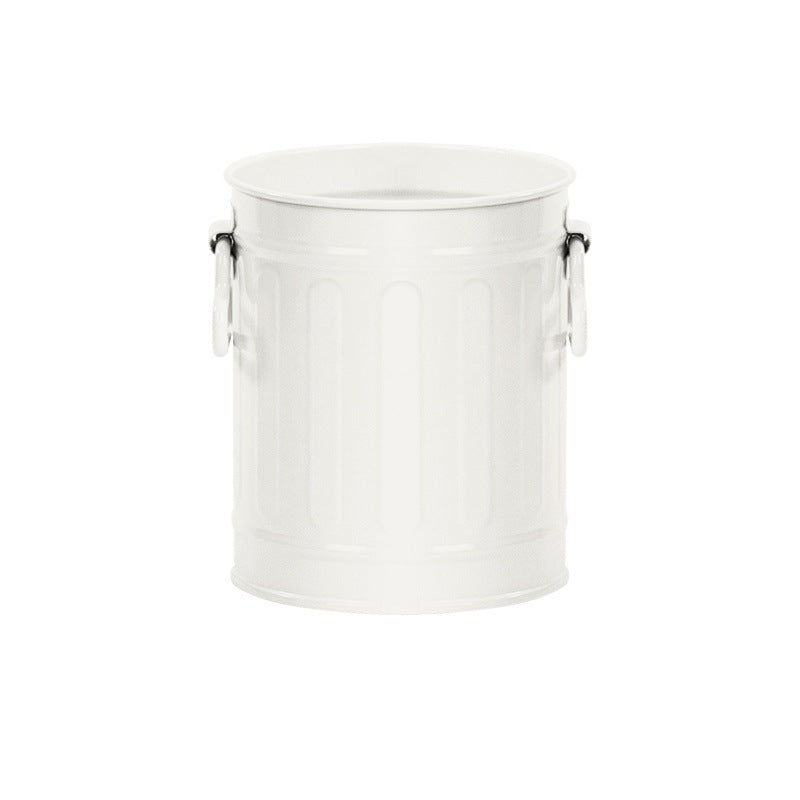 Multi-Color Iron Bucket Pen Holder Storage Organizer for Desk & Makeup