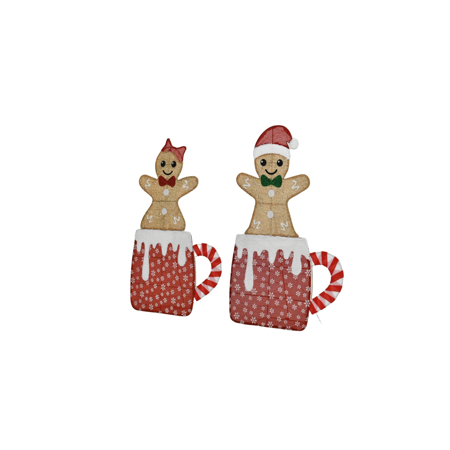 Gingerbread Man Decorative Lights - Warm White LED Holiday Set