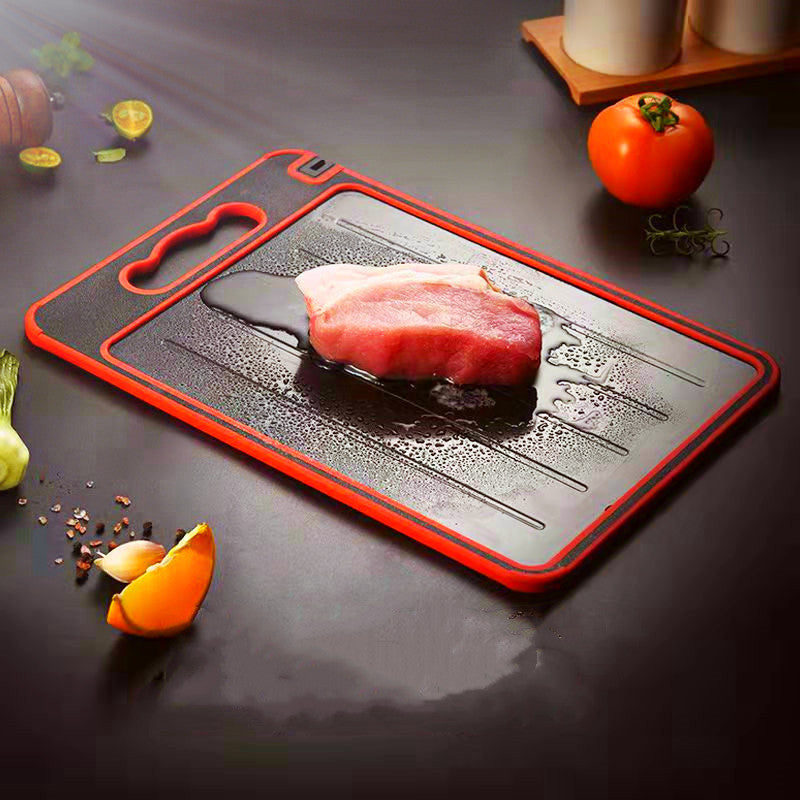 Double-Sided Cutting Board for Meat and Vegetables - Square, Multi-Functional Kitchen Tool