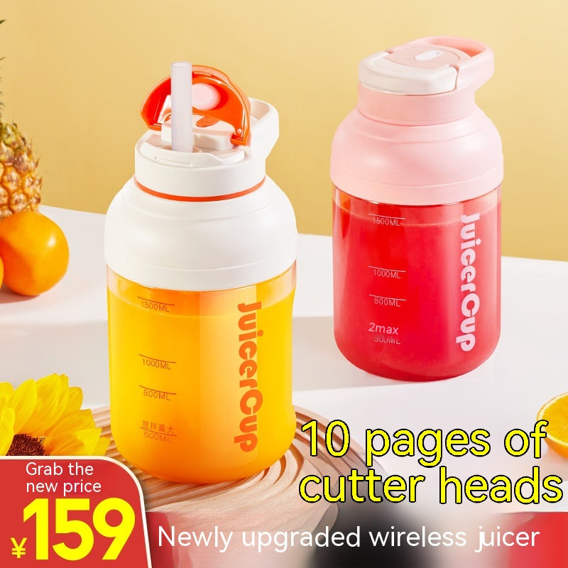 Portable Juicer Electric Fruit Extractor with Multi-Function Juice Cup