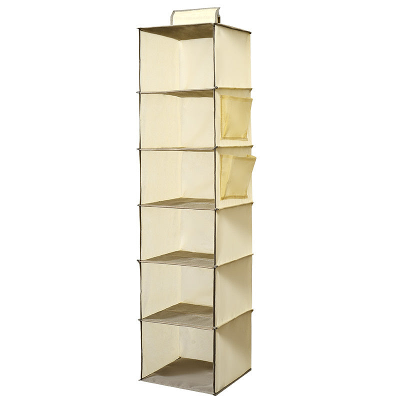 Bamboo Multi-Layer Wardrobe Storage Hanging Bag - Clothes Shoes Organizer