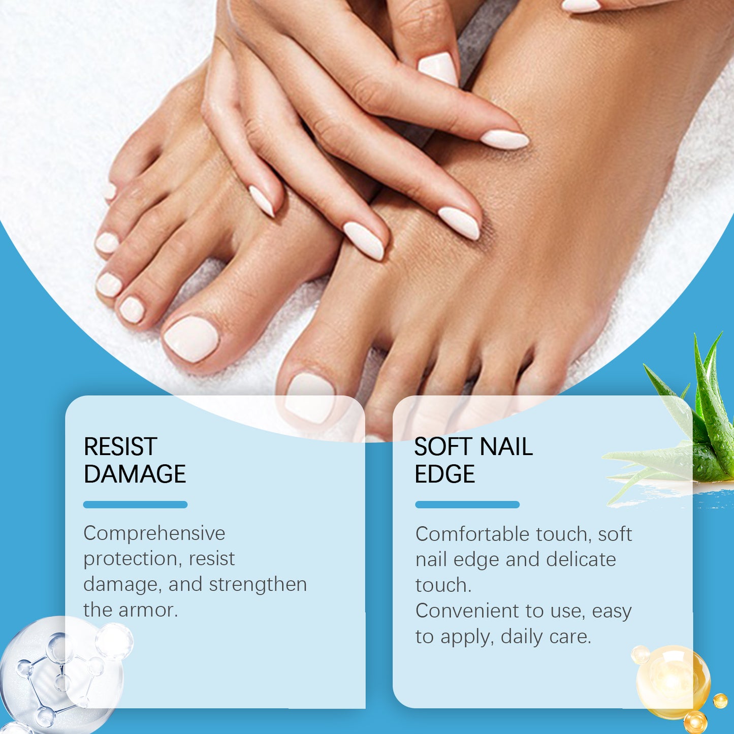 Toenail Repair Cream with Vitamin E & Aloe - Gentle Nail Care Treatment