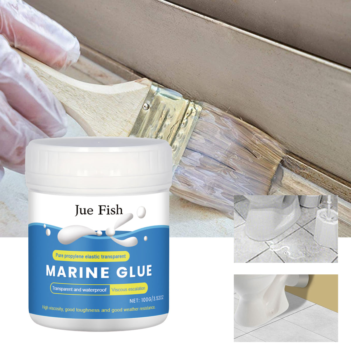 Waterproof Coating 100g Bottle - Transparent Waterproof Sealant for Repairs